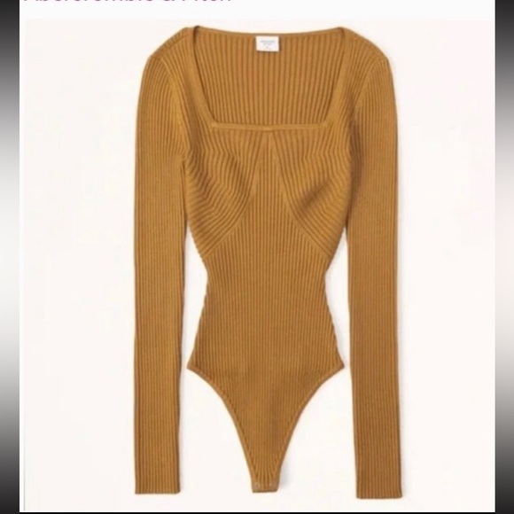 NEW Abercrombie sweater bodysuit long-sleeve - Picture 8 of 8